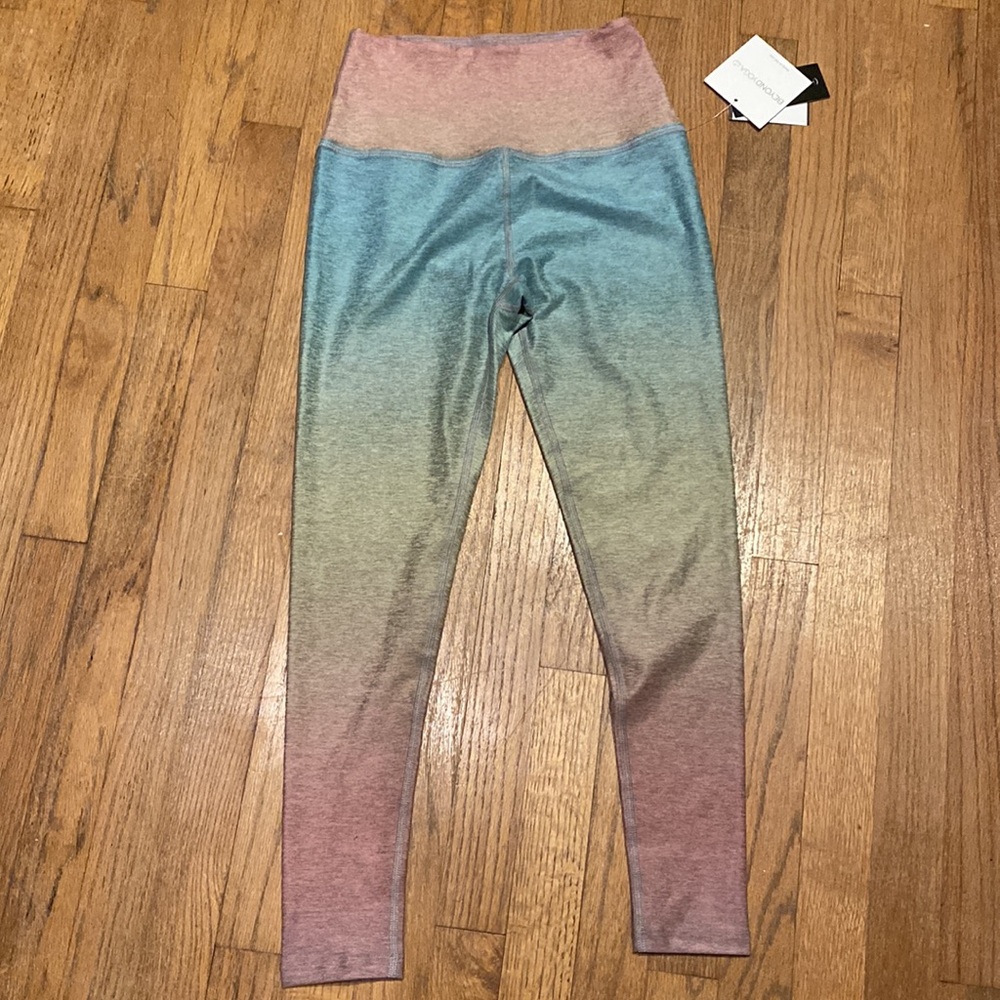 Sunset Prismatic SoftMark High Waisted Midi Leggings 
Large Sunset Prismatic